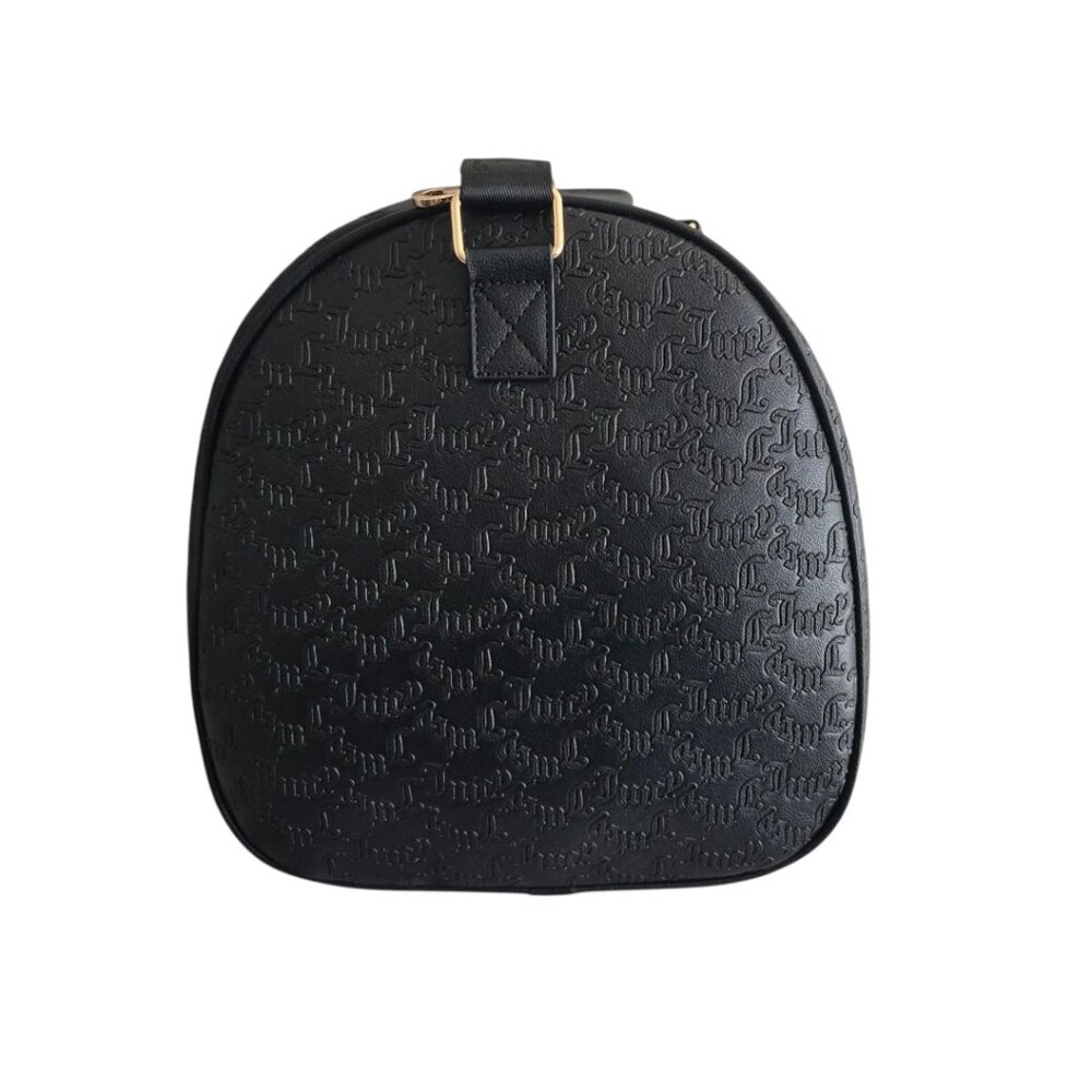 Juicy Couture NWT Black Gold Monogram Duffle Bag Weekender Travel Bag - Picture 5 of 9